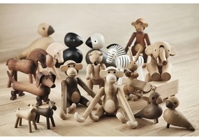 Figurka z litego drewna orzechowego Kay Bojesen Denmark Dog