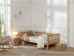 Łóżko dziecięce z litego drewna bukowego ze stelażem 90x200 cm w naturalnym kolorze Forrest – Vipack