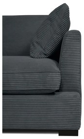 Szara sztruksowa sofa 132 cm Mobby – Scandic