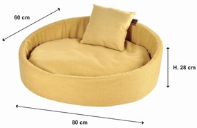 Legowisko dla psa z poduszką COSY, 80 x 60 cm