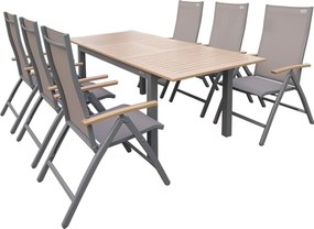 Doppler EXPERT WOOD ogrodowy zestaw wypoczynkowy 6+1