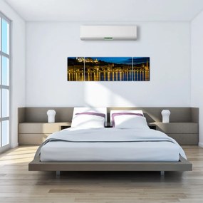 Obraz miasta nocą (170x50 cm)