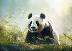 Obraz na szkle - Panda (70x50 cm)