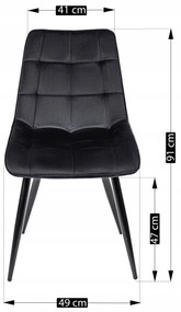 Zestaw Stół Okrągły LINO 100 cm Dąb Złoty/Czarny i 4 Krzesła Tapicerowane do Jadalni RIO Czarne Welurowe Nowoczesne Loft