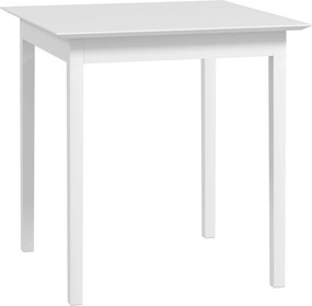 HOMCOM Stół kuchenny kwadratowy nowoczesny biały 75x75x76 cm do jadalni i kuchni | Aosom PL