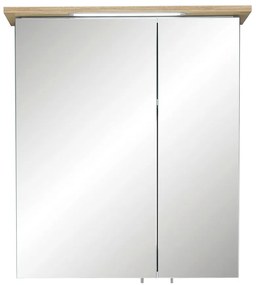 Zielona wisząca szafka łazienkowa z lustrem 60x72 cm Set 963 – Pelipal