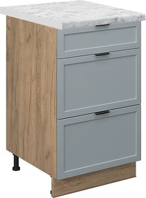 Szafka dolna do kuchni jasnoniebiesko-szary 50x60x82 fame-line