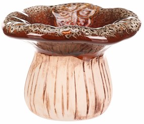 Ceramiczna miseczka do picia Grzyb, 17 x 12 x 17cm, ceramika