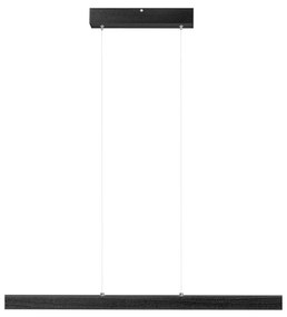 Czarna lampa wisząca LED 80 cm z drewna jesionowego L80KB-4K-SCHWARZ w