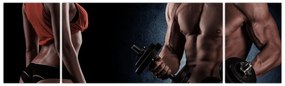 Obraz - Fitness (170x50 cm)