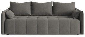 Ciemnoszara rozkładana/ze schowkiem sofa 225 cm Moku – Makamii