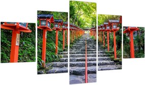 Obraz - Sanktuarium Kifune (125x70 cm)
