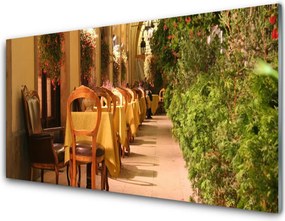 Szkło Ozdobne do Kuchni Stylowa Kawiarnia Uliczna