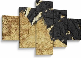 Obraz - Złota struktura N⁰1 (125x70 cm)