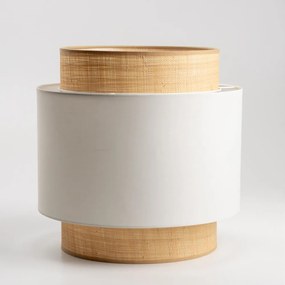 Uniwersalny abażur KERIA, śr. 30 cm, beżowy/biały