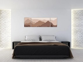 Obraz - Góry Brunatne N⁰1 (170x50 cm)