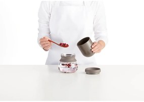 Jasnobrązowy szklany dzbanek do herbaty z sitkiem 500 ml – Lékué