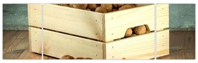 Obraz - Jesienna martwa natura z orzechami (170x50 cm)