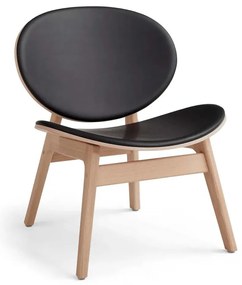 Fotel z drewna dębowego ze skórzanym obiciem Findahl by Hammel One