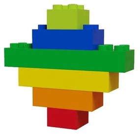 Zestaw klocków do budowy toru z piłeczkami Hubelino Rainbow, 120 szt.