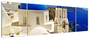 Obraz - Santorini, Grecja (170x50 cm)