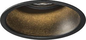 Zestaw 12 nowoczesnych reflektorów wpuszczanych czarnych - Dept