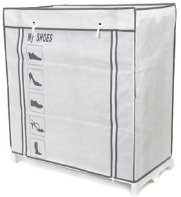 Materiałowa szafka na buty z 25 przegródkami Compactor Shoes
