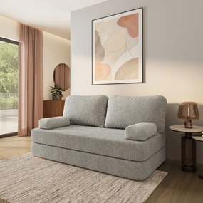Masseno Sofa piankowa NIKSI z funkcją spania - Jasnoszary - QUELLE 83 / Bez stelaża