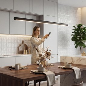 HOMCOM Lampa wisząca z pilotem i funkcją pamięci, ściemnialna, z regulowaną temperaturą barwową | Aosom PL