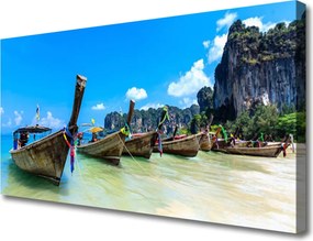 Obraz na płótnie Łódź Rybacka na Piasku