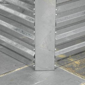 Outsunny Skrzynka na rośliny, Praktyczne wysokie grządki do sadzenia, uprawy i pielęgnacji, Stal, Srebrny