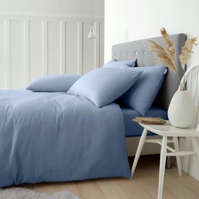 Jasnoniebieska flanelowa pościel dwuosobowa 230x220 cm Brushed – Catherine Lansfield