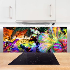 Panel Szklany Eteryczna Wizja Motyli i Piór