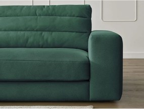 Zielony aksamitny narożnik (lewostronny/z szezlongiem) Sierra – Bobochic Paris