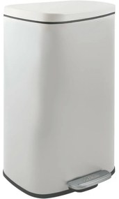 Spirella Kosz na śmieci z pedałem soft-close Akira 50 l, matowy biały, 50 l