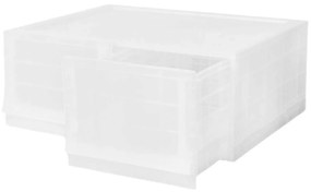 Modułowy pojemnik Wave twin Mist bez kółek 54,6 x 43,4 x 22 cm, szeroki - 2 szuflady