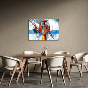 Obraz na szkle przedstawiający starożytną osobę (70x50 cm)
