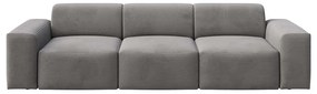 Szara sztruksowa sofa 285 cm Villet – Rodier