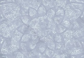 Fototapeta - Niebieska mandala (196x136 cm)