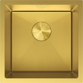 Mexen Trixo zlewozmywak stalowy 1-komorowy 440 x 440 mm, złoty HC - 6413441000-55HC