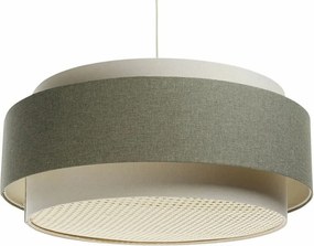 Lampa wisząca ERUTAN DUDU RATTAN kremowa/zielona