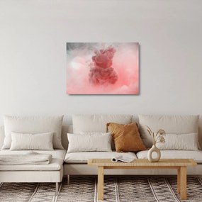 Obraz na szkle czerwonego dymu (70x50 cm)