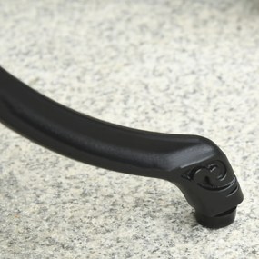 Outsunny Zestaw dla 2 Osób Zestaw Mebli Balkonowych 1 Stół+2 Krzesła Alu Czarny