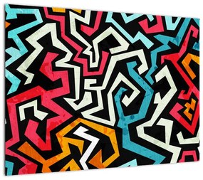 Obraz abstrakcji graficznej (70x50 cm)