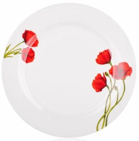 Banquet 18-częściowy zestaw talerzy Red Poppy