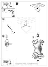 Lampa wisząca z drewnianym kloszem ø 30 cm Menges – Nice Lamps