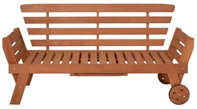 Brązowa drewniana ławka ogrodowa Rincon – Garden Pleasure