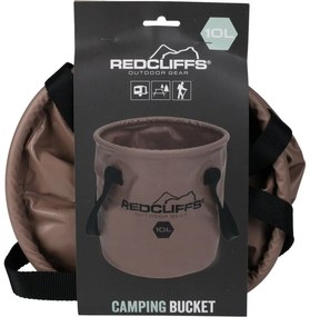 Redcliffs Składane wiadro kempingowe z uchwytami, 10 l