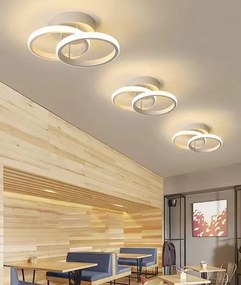 Plafon lampa LED sufitowa okrąg metalowa AT68-2SL-White