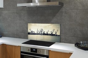 Panel szklany do Kuchni Gdańskie Żurawie Stoczniowe